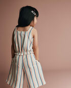 Tout-petit fille - Pantalon capri &agrave; jambes larges &agrave; rayures - Cr&egrave;me, image 4 sur 7 diapositives