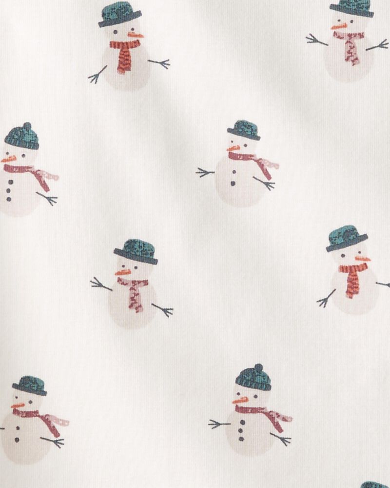 Baby 2-Pack Organic Cotton Rib Bodysuits in Snowman
, image 3 of 4 slides