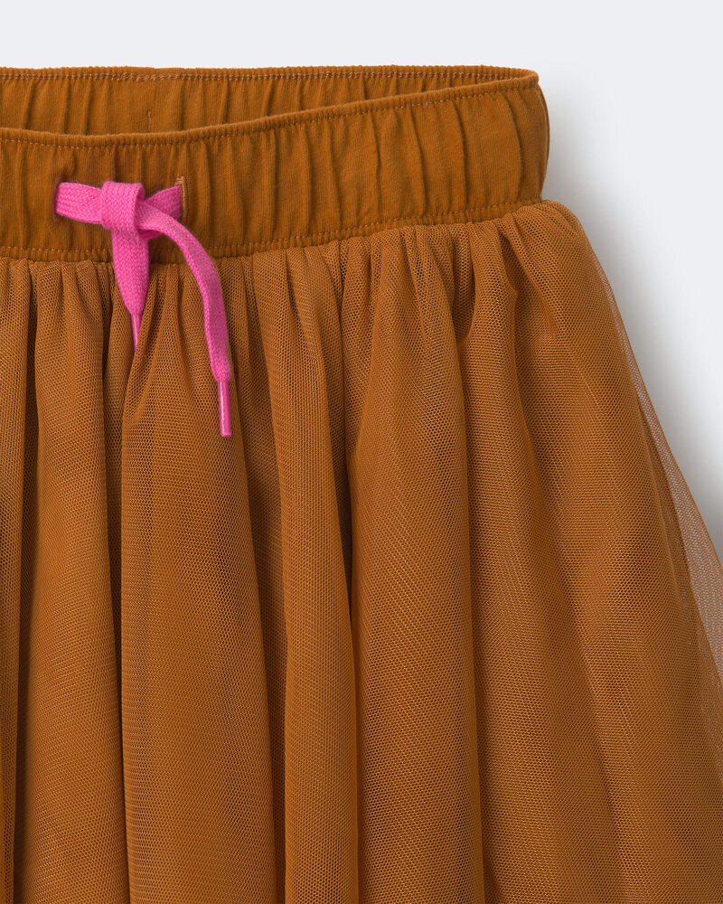 Toddler Girl Avenue Twirl&trade; Mini Skirt with Tulle - Golden Yellow, image 5 of 5 slides