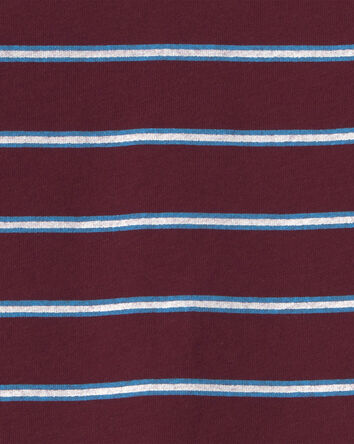 Toddler Boy Striped Long-Sleeve Top - Burgundy, 