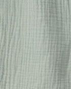 Boys 2-Piece Organic Cotton Gauze Set in Green, image 4 of 5 slides