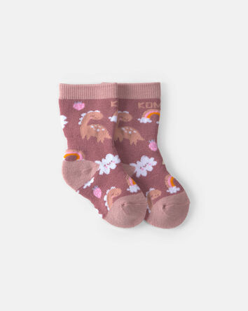 Baby Girl Kombi Little Dino Sock - Pink
, 