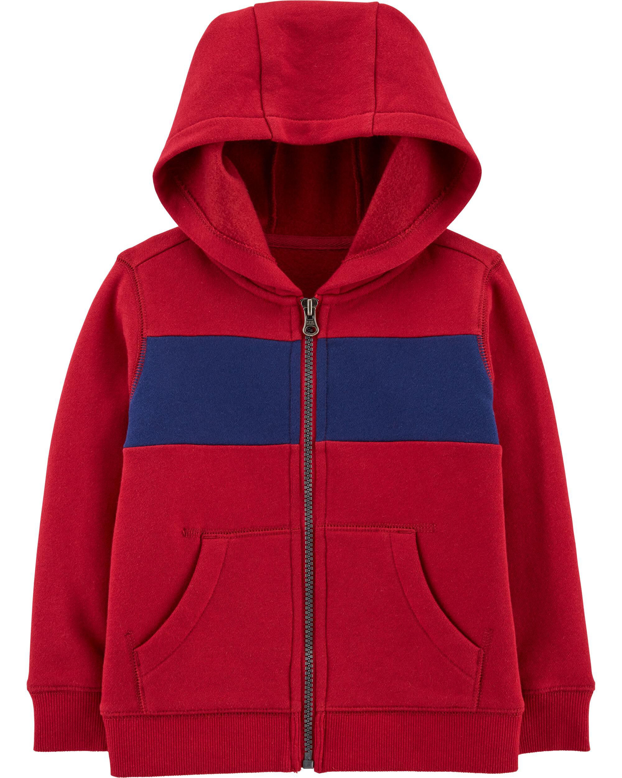 red zip up hoodie 2t