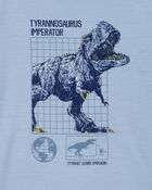 Garçons - Pyjama 2 pièces décontracté imprimé de dinosaure - Bleu, image 2 sur 3 diapositives