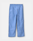 Boys Striped Loose Fit 2-Piece Pyjama Set - Blue, image 3 of 5 slides