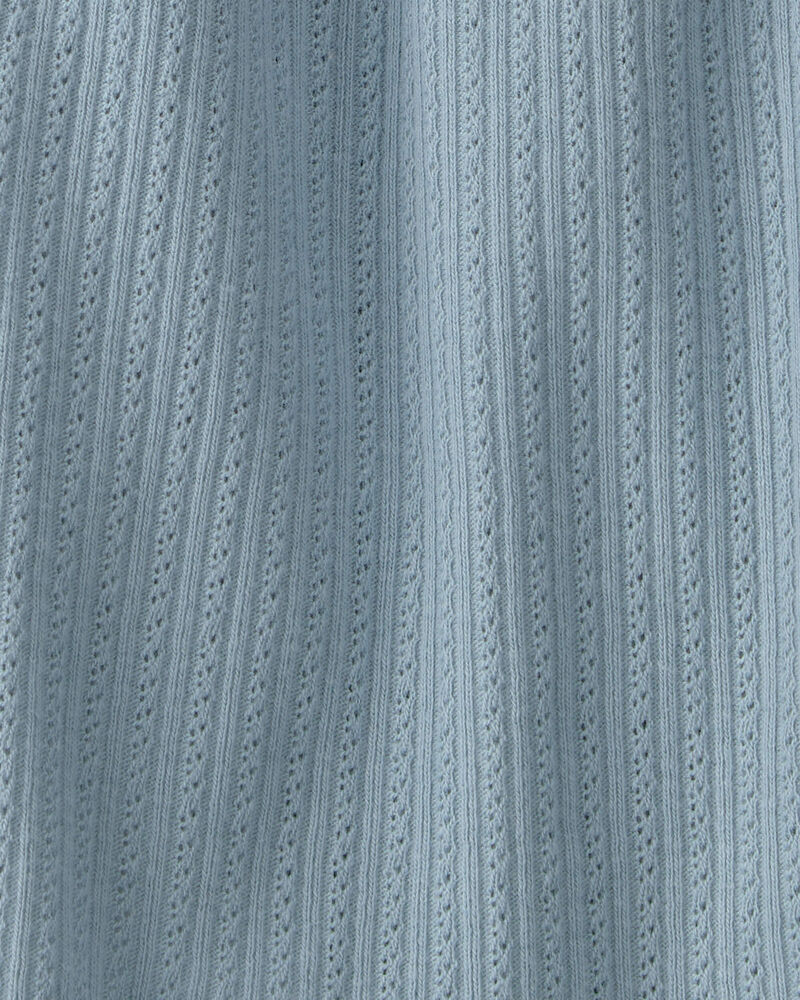 Baby Girl Pointelle Bodysuit Dress Made with Organic Cotton, image 3 of 4 slides