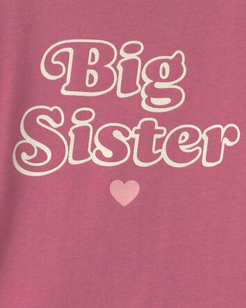 Toddler Girl 'Big Sister' Long-Sleeve Graphic Tee - Pink, 