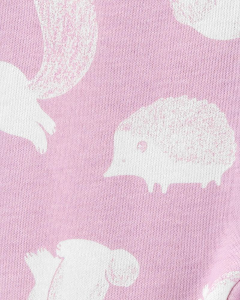 Baby Animal 2-Way Zip Cotton Sleeper Pyjamas, image 2 of 5 slides