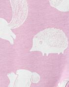 Baby Animal 2-Way Zip Cotton Sleeper Pyjamas, image 2 of 5 slides
