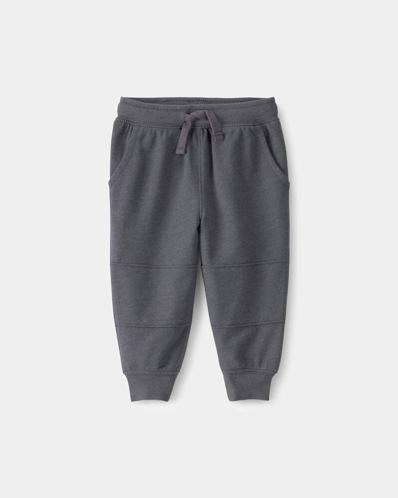 B&eacute;b&eacute; gar&ccedil;on - Pantalon de jogging en jersey bouclette - Gris, image 1 sur 3 diapositives