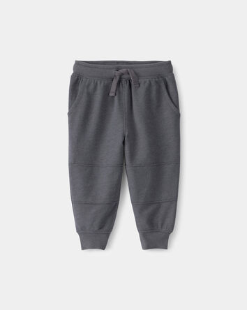 B&eacute;b&eacute; gar&ccedil;on - Pantalon de jogging en jersey bouclette - Gris, 