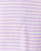 Toddler Girl Space Star Print 100% Cotton Long-Sleeve Snug Fit 4-Piece Pyjamas - White/Purple, image 2 of 4 slides