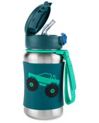 Spark Style Stainless Steel Straw Bottle -Truck, image 2 of 2 slides