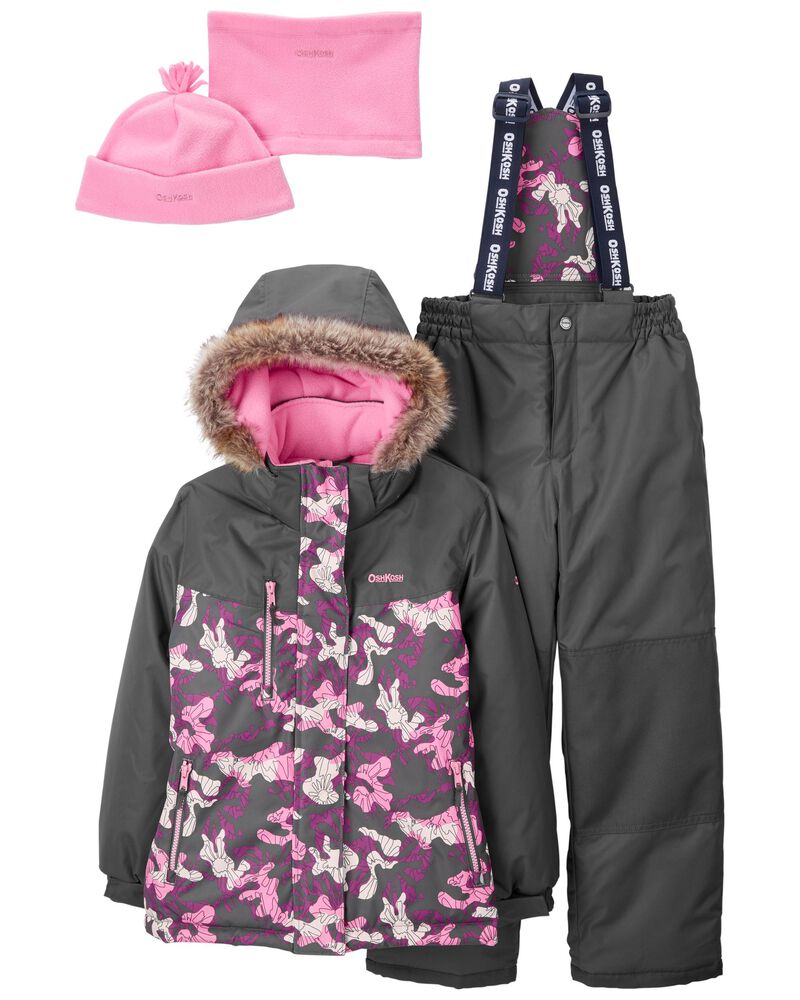2-Piece Snowsuit With Bonus Hat And Neck Warmer, image 1 of 3 slides