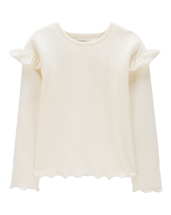 Kid Long-Sleeve Ribbed Top, 