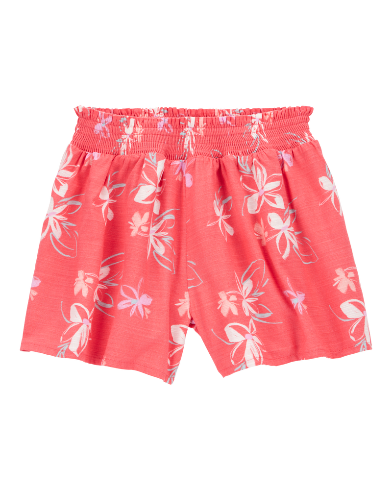 Kid Floral Flowy Pull-On Shorts, image 1 of 4 slides