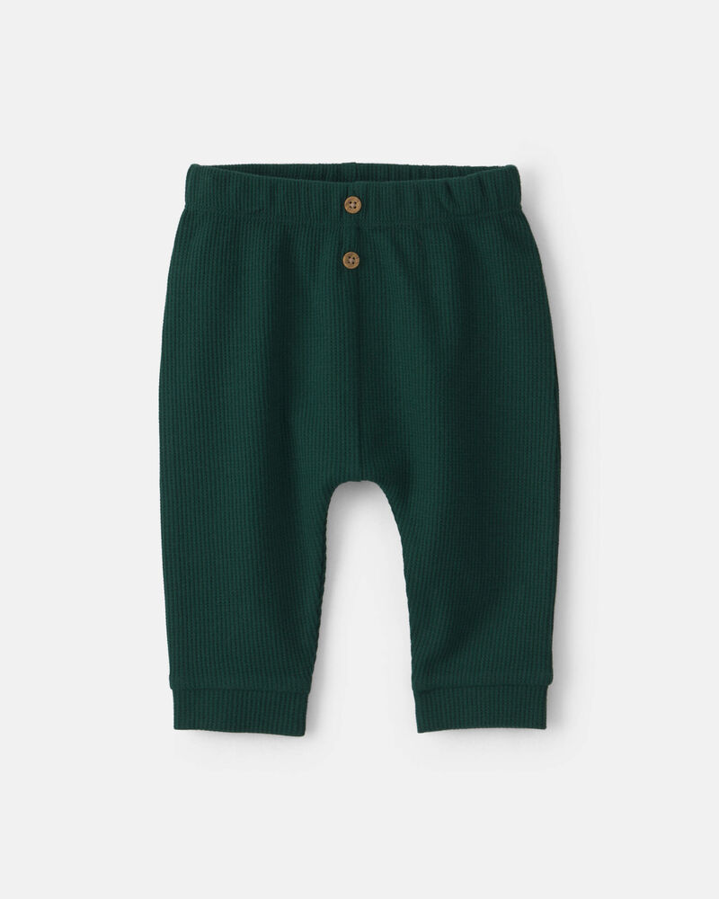 B&eacute;b&eacute; - Ensemble 2 pi&egrave;ces cache-couche manches longues &laquo;Baby's  First Christmas&raquo; et pantalon  &ndash; Ivoire/Vert, image 2 sur 4 diapositives