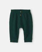 B&eacute;b&eacute; - Ensemble 2 pi&egrave;ces cache-couche manches longues &laquo;Baby's  First Christmas&raquo; et pantalon  &ndash; Ivoire/Vert, image 2 sur 4 diapositives