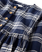Baby Girl Organic Cotton Flannel Dress, image 4 of 6 slides
