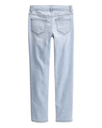 Kid Skinny Jeans in Blue Ice Wash, 