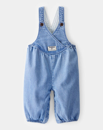 Baby Nostalgic Chambray V-Neck Overalls  - Ozone Wash, 
