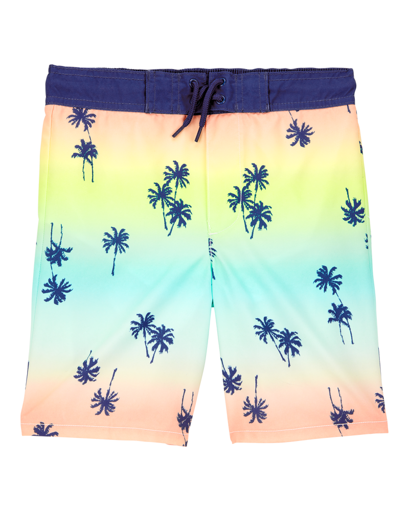 Kid Palm Tree Swim Trunks, image 1 of 4 slides