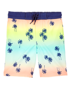 Kid Palm Tree Swim Trunks, image 1 of 4 slides