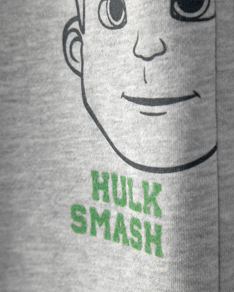 Tout-petit gar&ccedil;on - Pantalon de jogging en jersey bouclette L&rsquo;Incroyable Hulk de Marvel - Gris, image 3 sur 4 diapositives