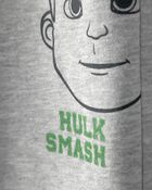 Tout-petit gar&ccedil;on - Pantalon de jogging en jersey bouclette L&rsquo;Incroyable Hulk de Marvel - Gris, image 3 sur 4 diapositives
