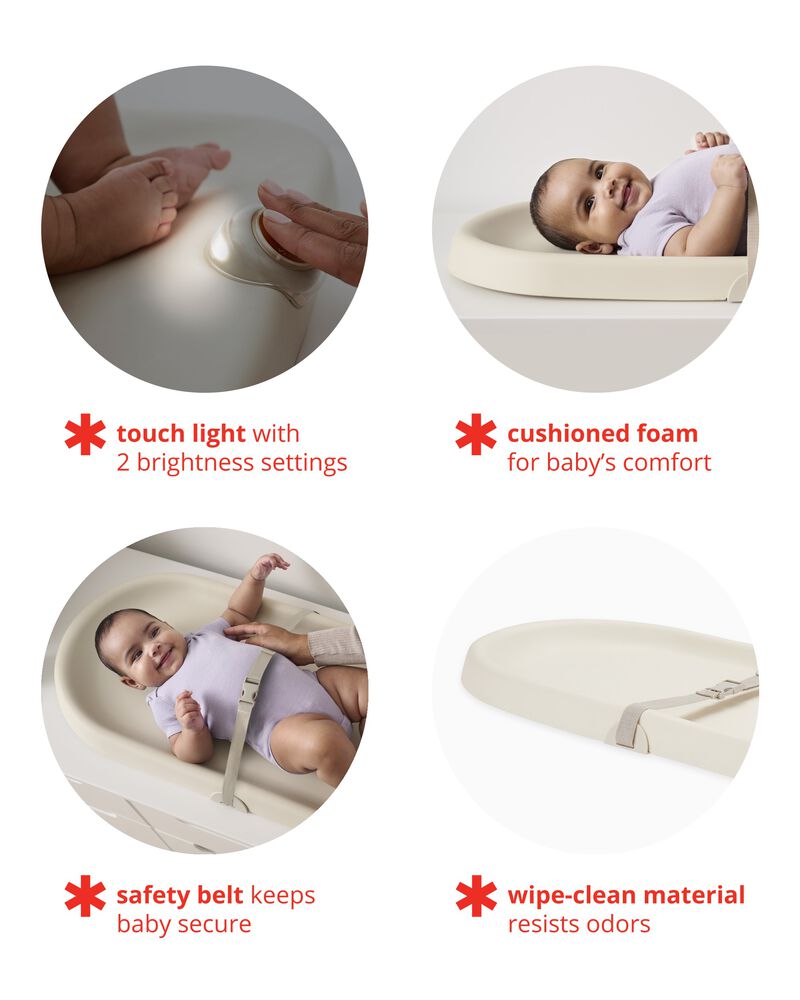 Matelas à langer lumineux -16 in - Avoine, image 3 sur 8 diapositives