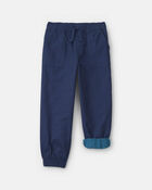 Boys Twill Joggers - Navy Blue, image 4 of 5 slides