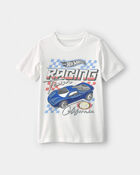Gar&ccedil;ons - T-shirt &agrave; imprim&eacute; Hot Wheels&trade; - Blanc, image 1 sur 2 diapositives