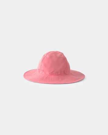 B&eacute;b&eacute; fille - Chapeau de soleil r&eacute;versible - Rose/ Bleu, 