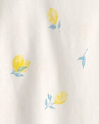 Toddler Girl Lemon Top - Cream, image 2 of 3 slides