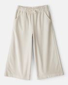 Toddler Girl Ribbed Flare Pants - Tan, image 1 of 4 slides