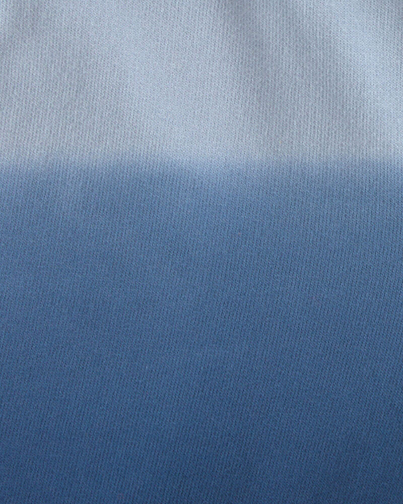 B&eacute;b&eacute; gar&ccedil;on - Short en jersey bouclette &agrave; cordon de serrage &agrave; effet ombr&eacute; - Bleu, image 3 sur 3 diapositives