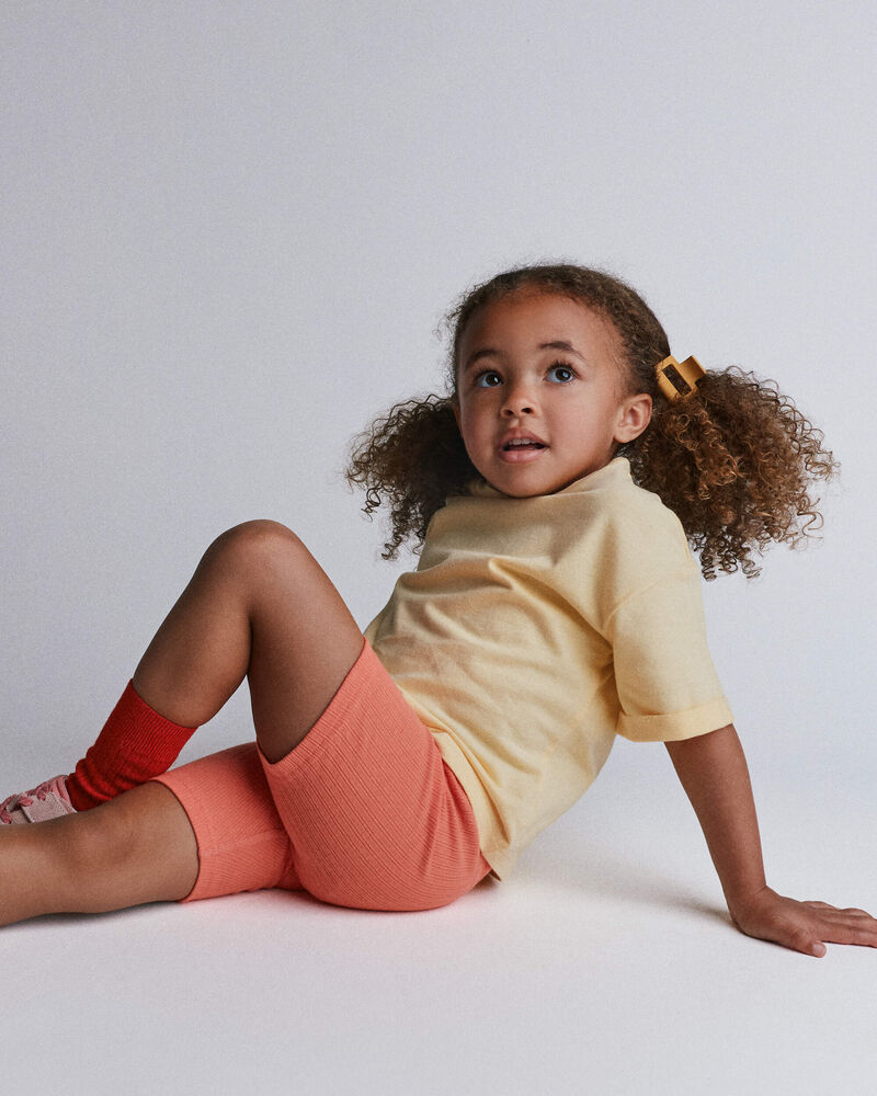 Toddler Rolled Cuff Tee - Yellow, image 3 of 5 slides