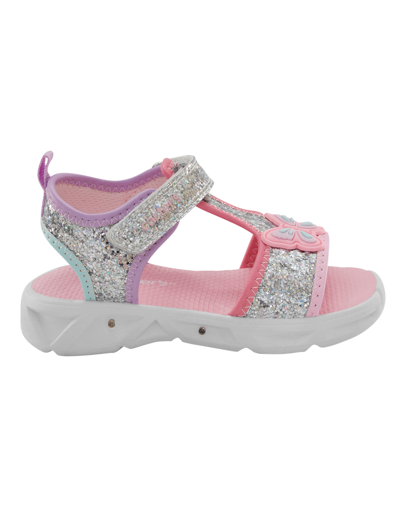 Toddler Glitter Light Up Sandals, image 2 of 7 slides