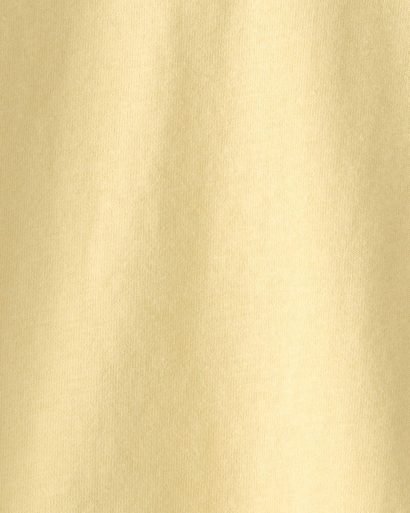 Baby Girl Heart Pocket Top - Yellow, image 2 of 3 slides