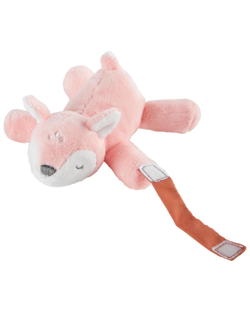 B&eacute;b&eacute; - Attache-suce &agrave; faon en peluche, image 1 sur 2 diapositives