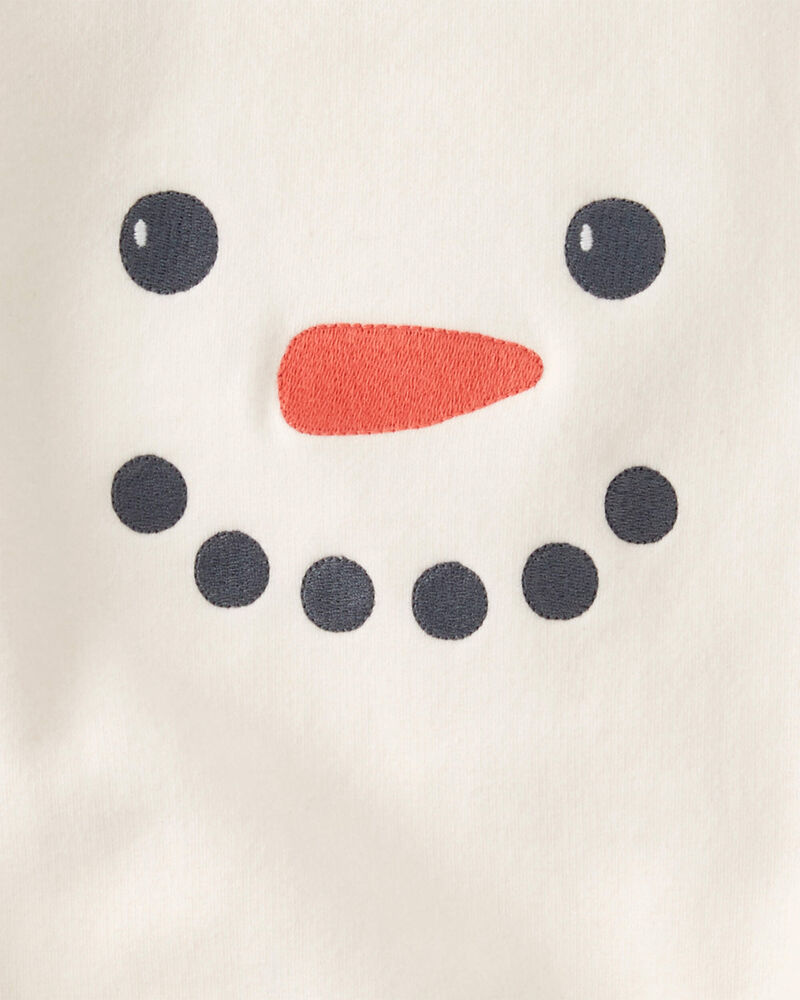 B&eacute;b&eacute; - Cache-couche bouffant fait avec du coton biologique &agrave; motif bonhomme de neige, image 3 sur 3 diapositives