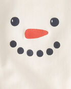 B&eacute;b&eacute; - Cache-couche bouffant fait avec du coton biologique &agrave; motif bonhomme de neige, image 3 sur 3 diapositives