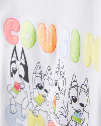 Tout-petit - T-shirt &agrave; imprim&eacute; Bluey &ndash; Blanc, 