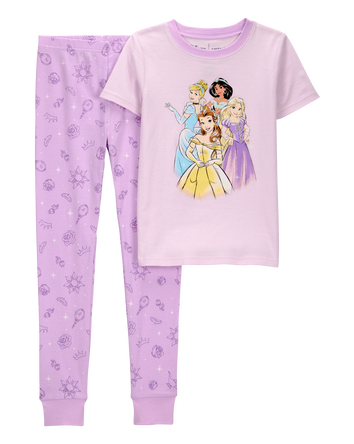 Kid 2-Piece Disney Princess 100% Snug Fit Cotton Pyjamas, 