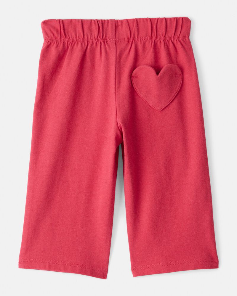 Baby Girl 2-Piece Heart Bodysuit & Pant Set - Red, image 2 of 5 slides