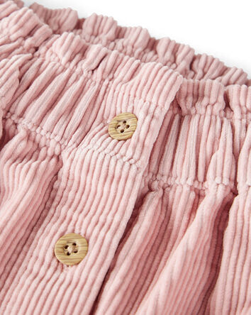 Girls Organic Cotton Corduroy Skirt, 