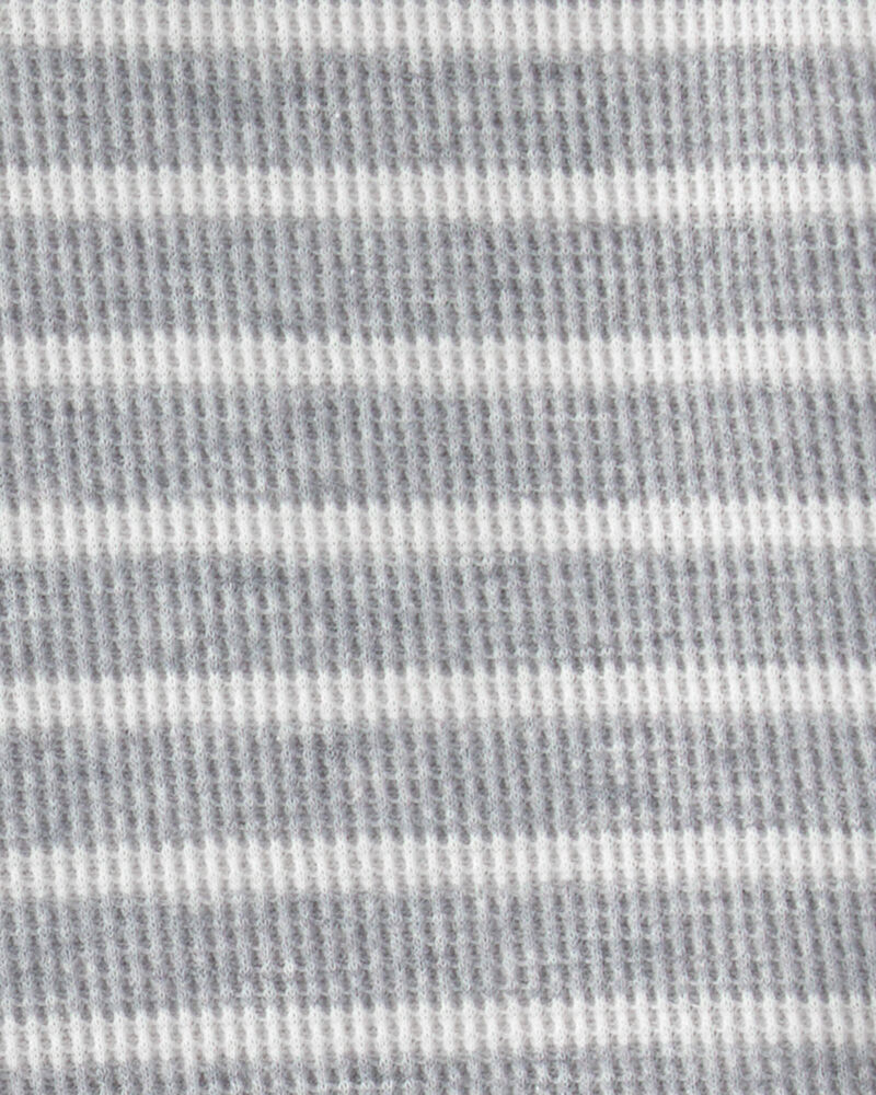 B&eacute;b&eacute; gar&ccedil;on - Ensemble 2 pi&egrave;ces cache-couches isotherme &agrave; manches courtes et short &agrave; pointes de dinosaure &ndash; Gris, image 3 sur 3 diapositives