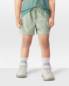 Toddler Solid Pull-On Knit Shorts - Green, image 2 of 6 slides