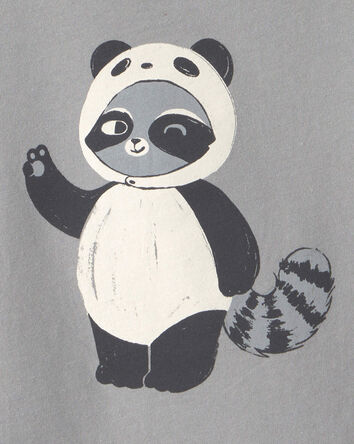 Toddler Boy Raccoon Long-Sleeve Graphic Tee - Grey, 