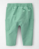 B&eacute;b&eacute; - Emballage de 2 pantalons de jogging en jersey bouclette de coton biologique, image 2 sur 5 diapositives